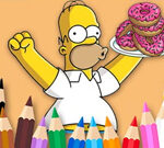 Βιβλίο ζωγραφικής: Simpson Donut