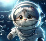 Παζλ: Αστροναύτης-γάτα